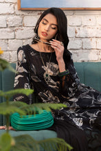 Load image into Gallery viewer, 3 Piece Printed Lawn Suit for Women - Black