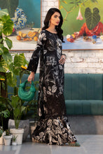 Load image into Gallery viewer, 3 Piece Printed Lawn Suit for Women - Black
