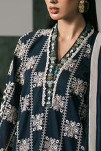 Load image into Gallery viewer, 3 Piece Embroidered Lawn Suit in Blue for Women