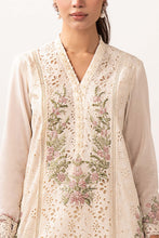 Load image into Gallery viewer, 3 Piece Embroidered Lawn Suit with Organza Border - Off-White