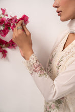 Load image into Gallery viewer, 3 Piece Embroidered Lawn Suit with Organza Border - Off-White