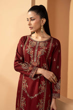 Load image into Gallery viewer, Maria.B Maroon Double Warp Silk 3 Piece Suit