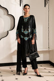 Schiffli Panel Embroidered Lawn Suit for Women - Black
