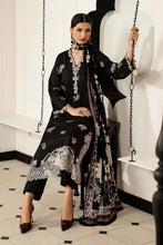 Load image into Gallery viewer, 3 Piece Embroidered Dobby Lawn Suit - Black