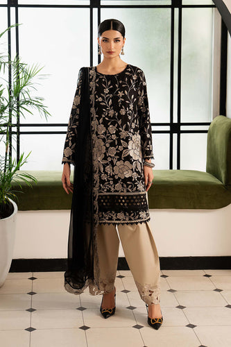 Maria.B Monochrome 3 Piece Lawn Suit - Black