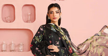 Load image into Gallery viewer, 3 Piece Embroidered Cambric Suit - Black