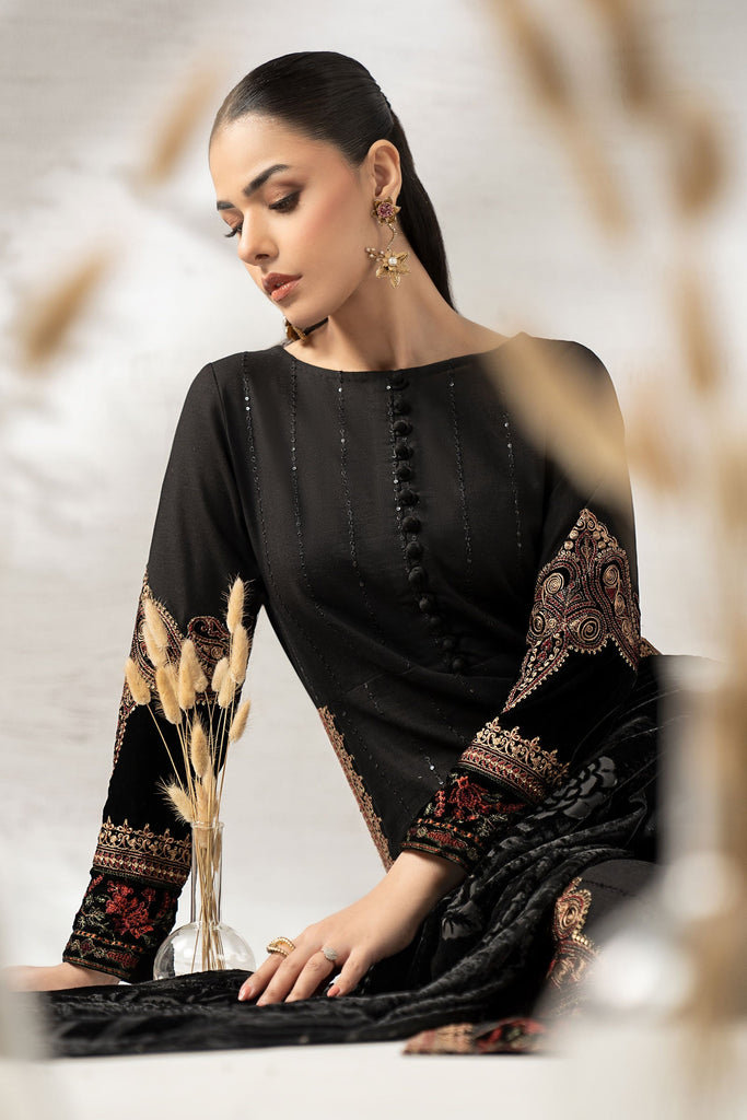 Maria.B 3 Piece Embroidered Khaddar Suit