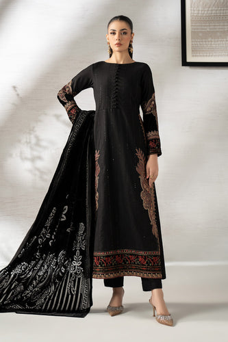 Maria.B 3 Piece Embroidered Khaddar Suit