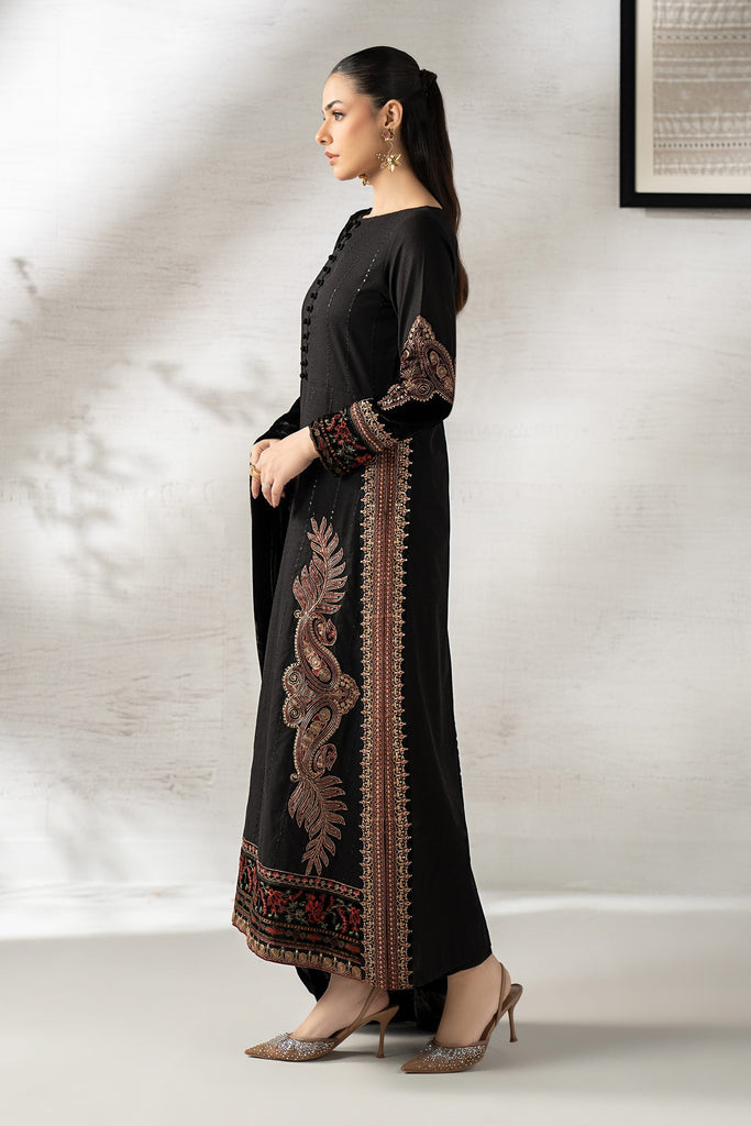 Maria.B 3 Piece Embroidered Khaddar Suit