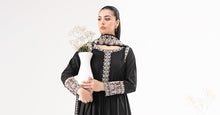 Load image into Gallery viewer, 3 Piece Embroidered Linen Suit – Black