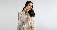 Load image into Gallery viewer, Off White Dobby 3 Piece Embroidered Suit for Women
