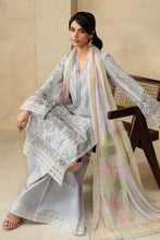 Load image into Gallery viewer, Dobby Lawn 3 Piece Embroidered Suit for Women - Blue