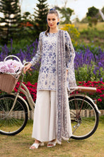 Load image into Gallery viewer, Maria.B Off White 3 Piece Embroidered Raw Silk Suit