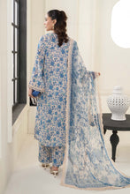 Load image into Gallery viewer, Maria.B Blue Embroidered Lawn 3 Piece Suit
