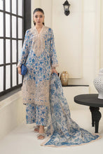 Load image into Gallery viewer, Maria.B Blue Embroidered Lawn 3 Piece Suit
