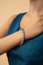 Load image into Gallery viewer, Square White Zircon Choori - White Bangle