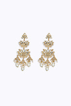 Load image into Gallery viewer, Layered Chand Dangler Drops - Gold Earrings