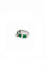 Load image into Gallery viewer, Green Tourmaline Solitaire - Green Ring