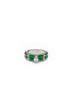 Load image into Gallery viewer, Green Tourmaline Solitaire - Green Ring