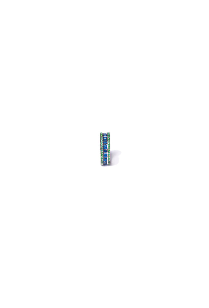 Blue Sapphire Baguette Band - Blue Ring