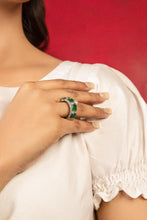 Load image into Gallery viewer, Green Tourmaline Solitaire - Green Ring