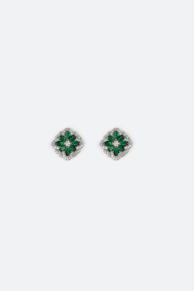 Studs - Green Zircon Earrings