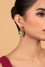 Load image into Gallery viewer, Turquoise Filigree Drops - Blue Studs