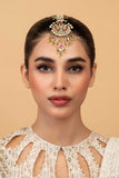 Bhawalpuri Watwa Maang Tikka - Red Jewelry