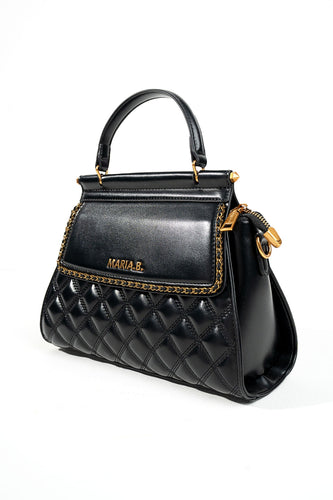 Black Classic Quilted Handbag