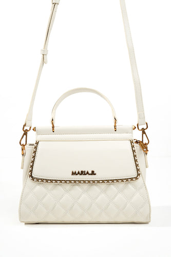 White Classic Quilted Handbag