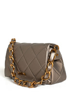 Load image into Gallery viewer, Brown Quilted Leather Messenger Bag