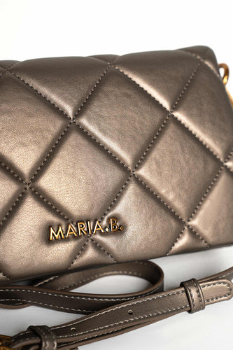 Brown Quilted Leather Messenger Bag