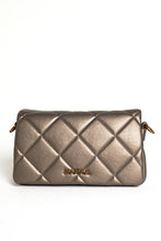 Load image into Gallery viewer, Brown Quilted Leather Messenger Bag