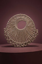Load image into Gallery viewer, Gold Crystal Crescent Clutch