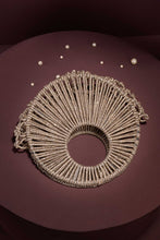 Load image into Gallery viewer, Gold Crystal Crescent Clutch