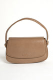 Beige Mini Half-Chain Leather Bag