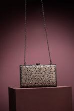 Load image into Gallery viewer, Black Sparkling Rectangle Clutch