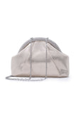 Crystal Studded Gold Clutch Bag