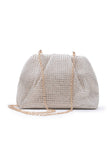 Coffee Brown Diamante Studded Clutch