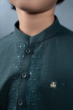 Load image into Gallery viewer, 2 Piece Blended Khaddar Suit for Boys in Green