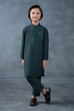 Load image into Gallery viewer, 2 Piece Blended Khaddar Suit for Boys in Green