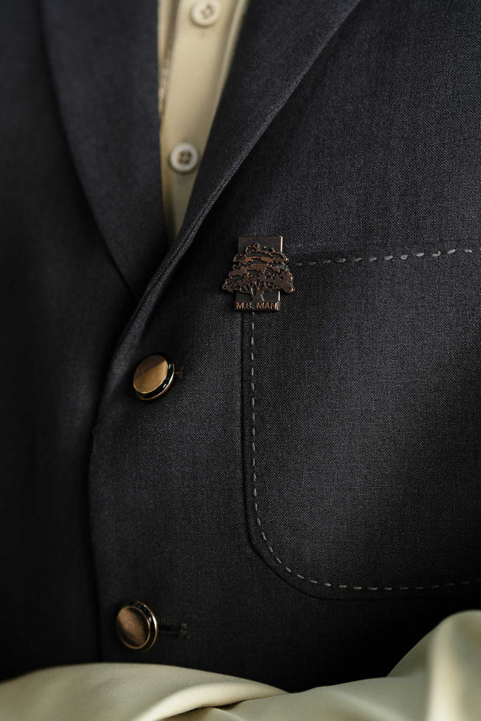 Midnight Blended Waistcoat for Men in Gray