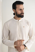 Load image into Gallery viewer, Off White 2 Piece Cotton Karandi Suit for Men