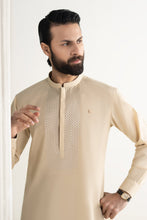 Load image into Gallery viewer, Cream White 2 Piece Cotton Karandi Suit for Men