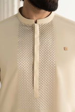 Load image into Gallery viewer, Cream White 2 Piece Cotton Karandi Suit for Men