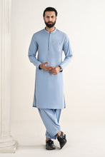 Load image into Gallery viewer, Mens 2 Piece Blended Formal Suit - Airforce Blue
