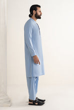 Load image into Gallery viewer, Mens 2 Piece Blended Formal Suit - Airforce Blue