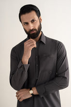 Load image into Gallery viewer, Maria.B Mens 2 Piece Blended Kurta and Shalwar Suit - Cobalt Grey