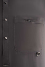 Load image into Gallery viewer, Maria.B Mens 2 Piece Blended Kurta and Shalwar Suit - Cobalt Grey