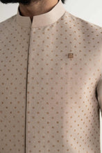 Load image into Gallery viewer, Maria.B Mens Printed Pure Karandi Waistcoat - Concrete